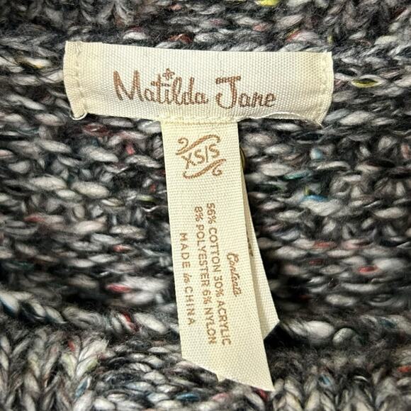 NWT Matilda Jane Evening Stroll Poncho Fit Turtleneck Sweater Womens XS / Small - Picture 4 of 9